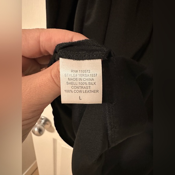 Silk dress sz L - Picture 5 of 5